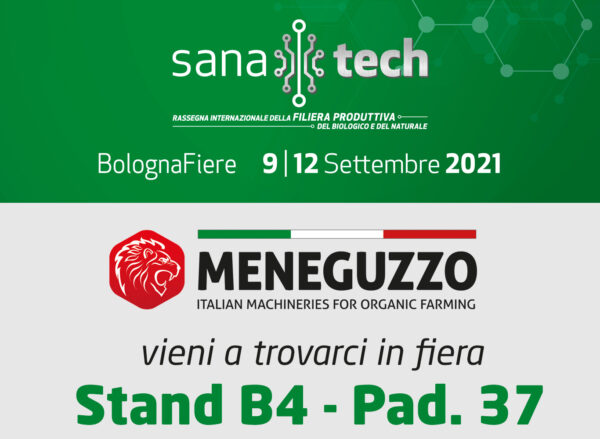 Sanatech Bologna Fiere dal 9 al 12 settembre 2021 - Stand B4 - Pad. 37
