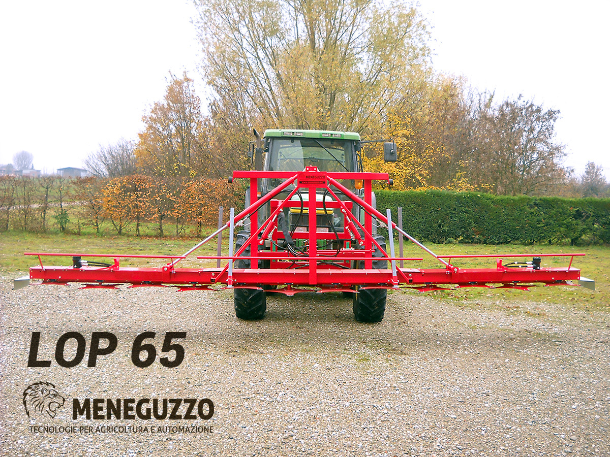 Modular weed trimmer machine LOP 65/90/120 for organic farming